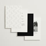 "Avery" - Wedding Invitations in Onyx by Jennifer Postorino - Back of Card Options