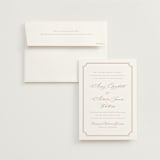 "Avery" - Wedding Invitations in Dusty Pink by Jennifer Postorino - Invitation with Envelope
