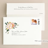 "Spring Blooms" - Wedding Invitations in Blush by Susan Moyal - FREE Recipient Addressing