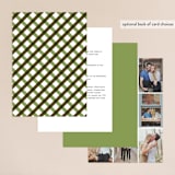 "Country Club" - Wedding Invitations in Spring Green by Annie Clark - Back of Card