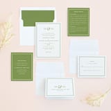 "Country Club" - Wedding Invitations in Spring Green by Annie Clark - Invitation Suite