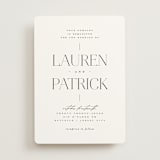 "Modern Type" - Wedding Invitations in Moon by Heather Cairl - Front