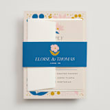 "Blossoms Abound" - Wedding Invitations in Cobalt by Genna Blackburn - Assembled with Belly Band