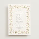 "Rosebud" - Wedding Invitations in Peony by Baumbirdy - Front