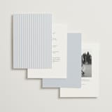 "Coastal Charm" - Wedding Invitations in Dusty Blue by Jennifer Postorino - Back of Card Options