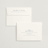 "Coastal Charm" - Wedding Invitations in Dusty Blue by Jennifer Postorino - FREE Recipient Addressing