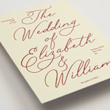 "Elizabeth" - Wedding Invitations in Burgundy by Helena Vitto - Detail