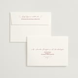"Elizabeth" - Wedding Invitations in Burgundy by Helena Vitto - FREE Recipient Addressing