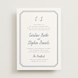 "Deluxe" - Wedding Invitations in Blueberry by Carolyn MacLaren - Front
