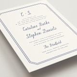 "Deluxe" - Wedding Invitations in Blueberry by Carolyn MacLaren - Detail