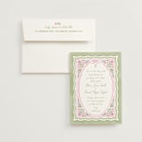 "Folk Garden" - Wedding Invitations in Garden by Creo Study - Invitation with Envelope