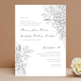 "Loving" - Wedding Invitations in Cloudy by Paper Raven Co. - Front