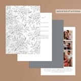 "Loving" - Wedding Invitations in Cloudy by Paper Raven Co. - Back of Card