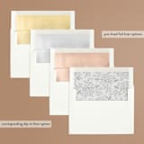 "Loving" - Wedding Invitations in Cloudy by Paper Raven Co. - Envelope Liner Options