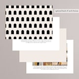 "view to behold" - Wedding Invitations in Onyx by letterfix - Back of Card