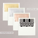 "view to behold" - Wedding Invitations in Onyx by letterfix - Envelope Liner Options