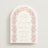 "Floral Arch" - Wedding Invitations in Spring by Phrosné Barwood - Front