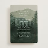 "The Forest" - Wedding Invitations in Jade by Elly - Front