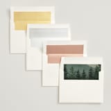 "The Forest" - Wedding Invitations in Jade by Elly - Envelope Liner Options