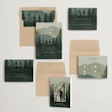 "The Forest" - Wedding Invitations in Jade by Elly - Invitation Suite