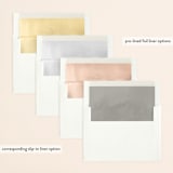 "Frame" - Wedding Invitations in Granite by Lori Wemple - Envelope Liner Options