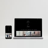 "Gotham" - Wedding Invitations in Ink by Ana Sharpe - FREE Wedding Website