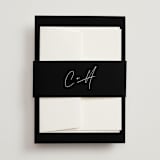 "Gotham" - Wedding Invitations in Ink by Ana Sharpe - Assembled