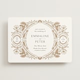 "charmed" - Wedding Invitations in Honey by Jen Owens - Front
