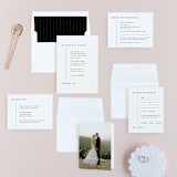 "Aligned" - Wedding Invitations in Pearl by Michelle Taylor - Invitation Suite