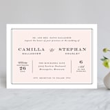 "Simply Framed" - Wedding Invitations in Blush by Maddy Hague - Front