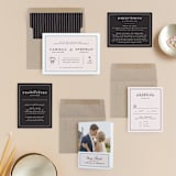 "Simply Framed" - Wedding Invitations in Blush by Maddy Hague - Invitation Suite