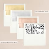 "vivid leaves" - Wedding Invitations in Ink by Ramoncita - Envelope Liner Options