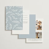 "Delicate" - Wedding Invitations in Obsidian by Jennifer Postorino - Back of Card Options