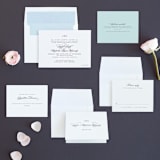 "Charming Go Lightly" - Wedding Invitations in Sky Blue by danielleb - Invitation Suite