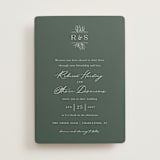 "Branchlet" - Wedding Invitations in Hunter by Sarah Brown - Front