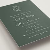 "Branchlet" - Wedding Invitations in Hunter by Sarah Brown - Detail