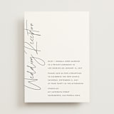 "printed" - Wedding Invitations in Onyx by JoAnn Jinks - Front