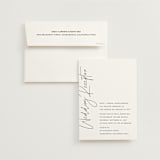 "printed" - Wedding Invitations in Onyx by JoAnn Jinks - Invitation with Envelope