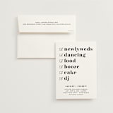 "Key Ingredients" - Wedding Invitations in Cotton by Christie Garcia - Invitation with Envelope