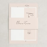 "Just the Two of Us" - Wedding Invitations in Blush by Jennifer Wick - Assembled