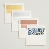 "Irises" - Wedding Invitations in Natural by Everett Paper Goods - Envelope Liner Options