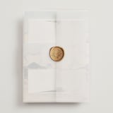 "The Valley" - Wedding Invitations in Summer by Petra Kern - Vellum Wrap with Wax Seal