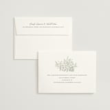 "Lace Trim" - Wedding Invitations in Sage by Kristen Smith - FREE Recipient Addressing