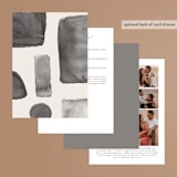 "Midtown" - Wedding Invitations in Stone by Hudson meet Rose - Back of Card