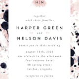 "artful celebration" - Wedding Invitations in Blush by Qing Ji - Close-Up