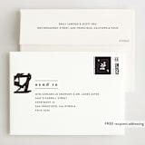 "Epithet" - Wedding Invitations in Charcoal by Nazia Hyder - FREE Recipient Addressing