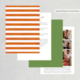"Orange Blossoms" - Wedding Invitations in Pearl by Susan Moyal - Back of Card