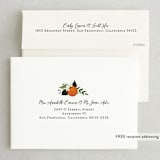 "Orange Blossoms" - Wedding Invitations in Pearl by Susan Moyal - FREE Recipient Addressing