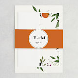 "Orange Blossoms" - Wedding Invitations in Pearl by Susan Moyal - Assembled