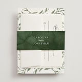 "Carolina" - Wedding Invitations in Meadow by Melanie Kosuge - Assembled with Belly Band